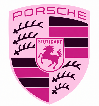Pink Porsche Bedazzle Kit