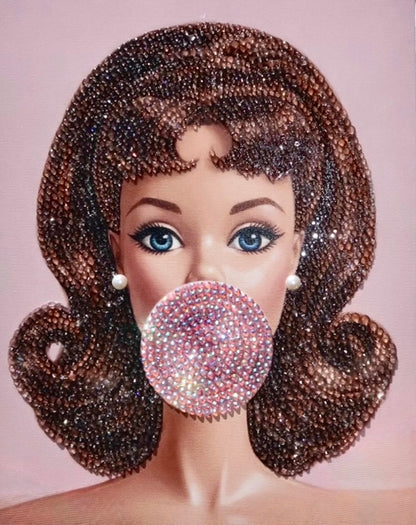 Brown Hair Barbie Bedazzle kit