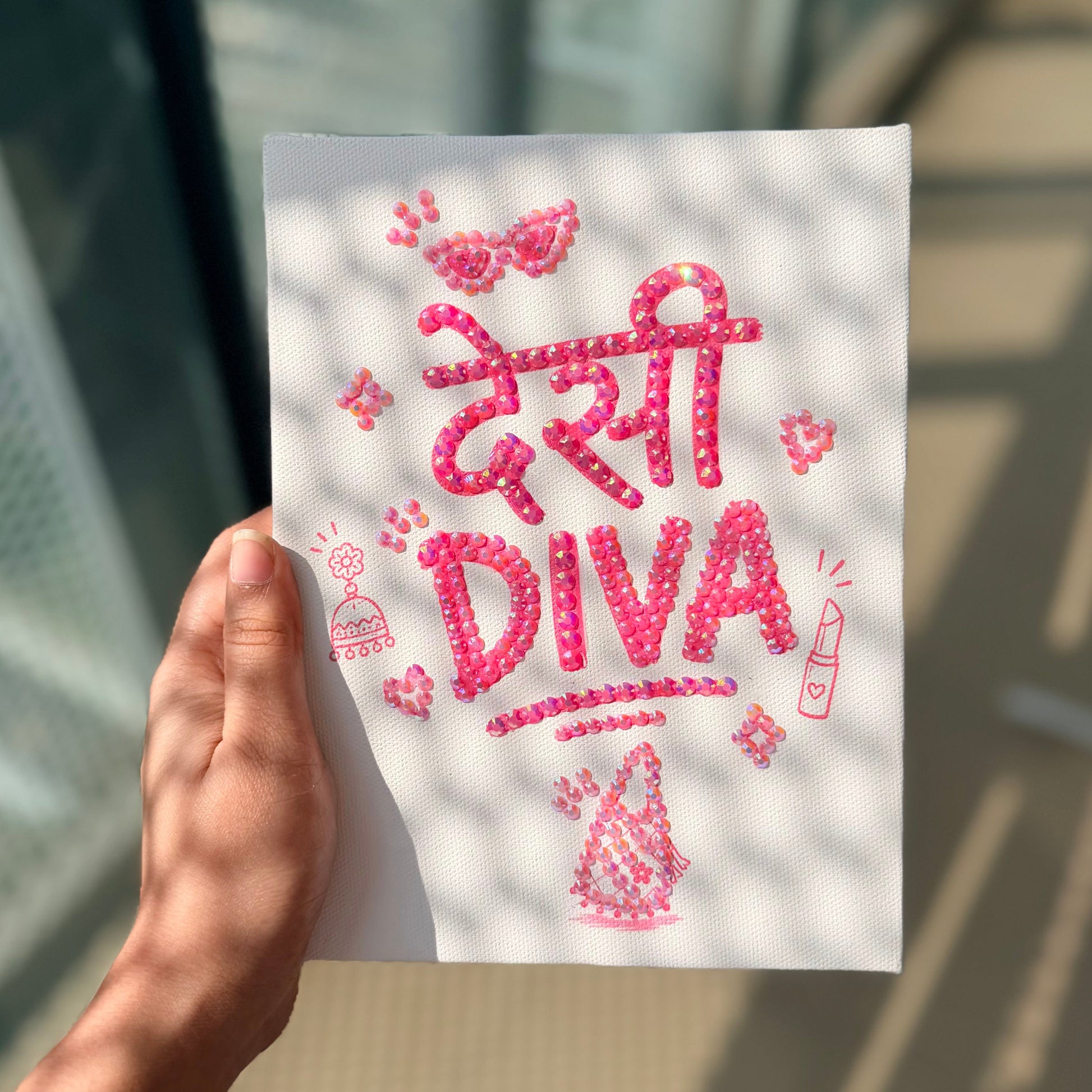 Desi Diva canvas Bedazzle Kit