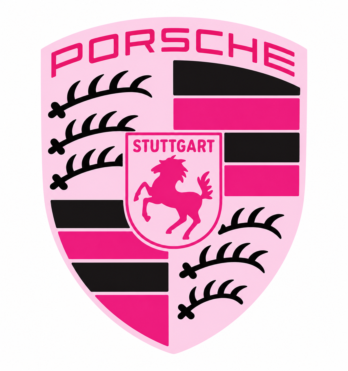 Pink Porsche Bedazzle Kit