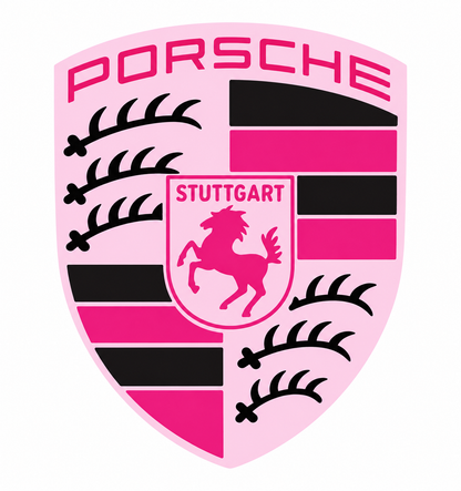 Pink Porsche Bedazzle Kit