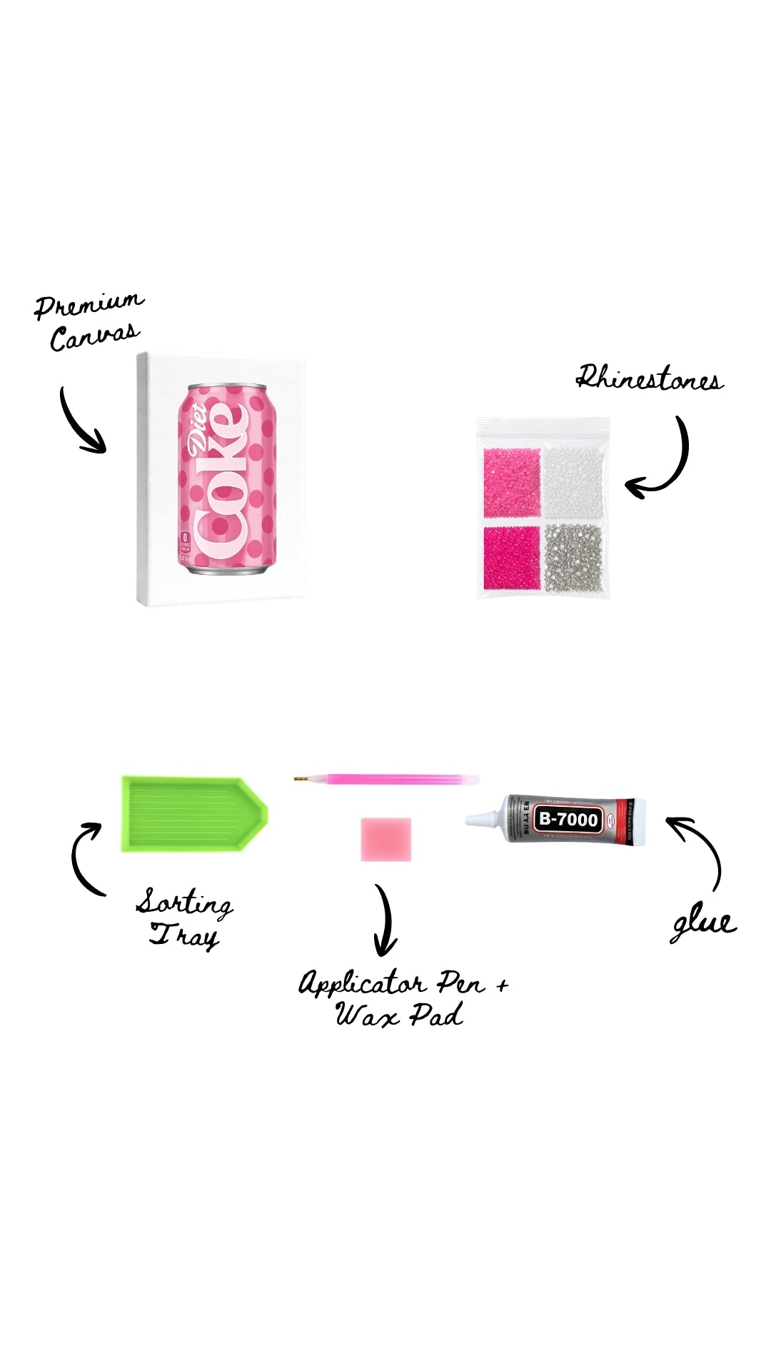 Polka Dot Diet Coke Bedazzle Kit