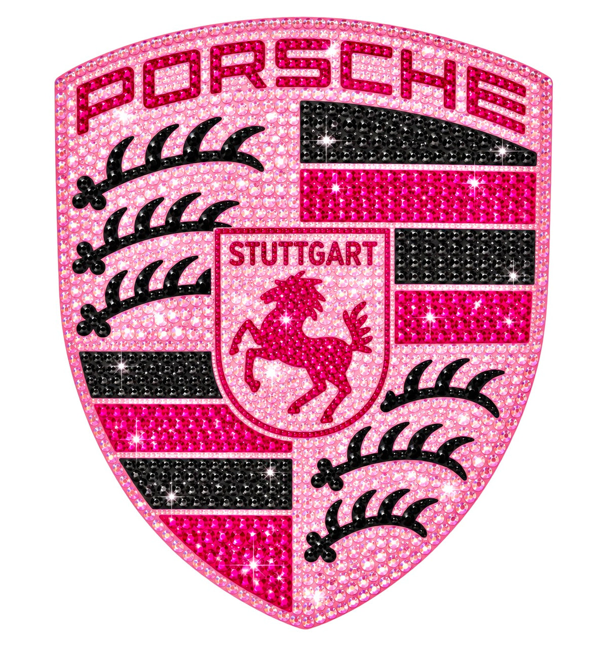 Pink Porsche Bedazzle Kit